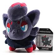 Pokemon Center Black and White Zorua Plush